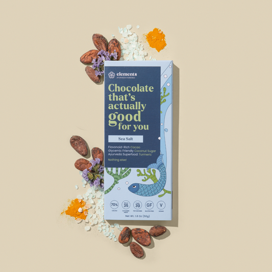 Italian & Indian Sea Salt Turmeric Dark Chocolate – 70% Organic Batch Treat