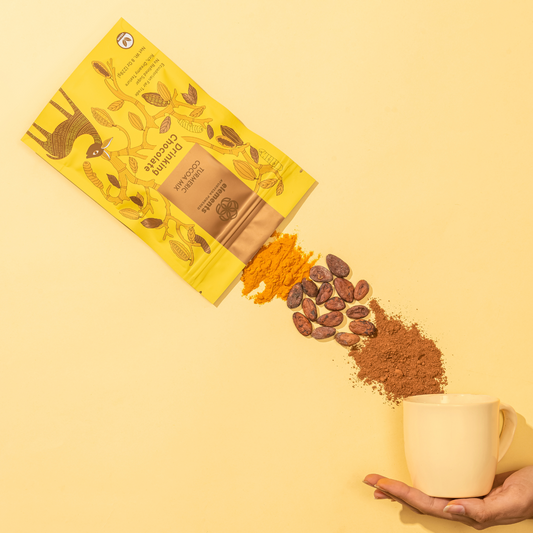 Turmeric Hot Chocolate Mix – Organic Ecuadorian Cacao, Vegan & Rich