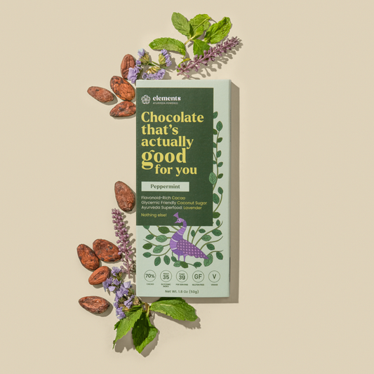 Peppermint Lavender Dark Chocolate – Organic, Low Sugar, Luxurious Treat