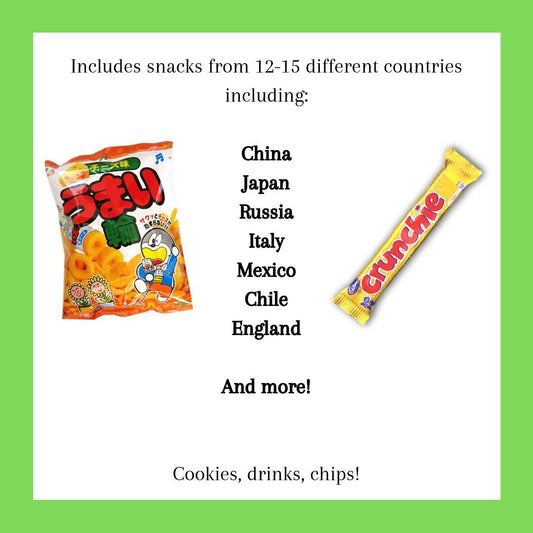 30+ Global Snacks & Candies – Asian, European, Latin Treats Gift Box - Taste The Planets