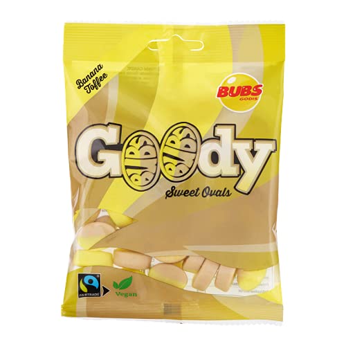 Swedish Bubs Goody Sweet Ovals Candy – Banana Flavored 90g