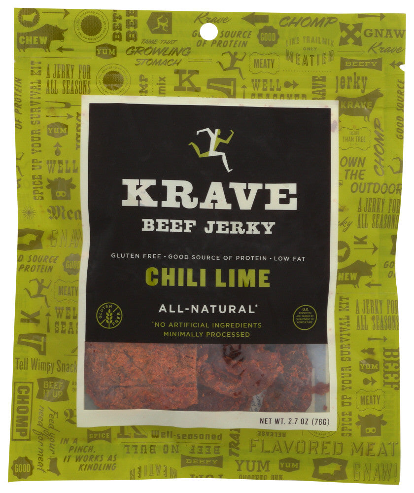 KRAVE BEEF JERKY CHILI ( 8 X 2.7 OZ )
