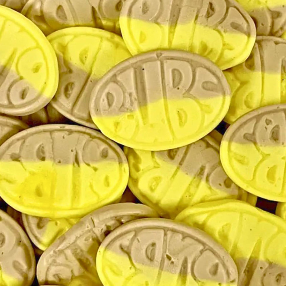 Swedish Bubs Goody Sweet Ovals Candy – Banana Flavored 90g