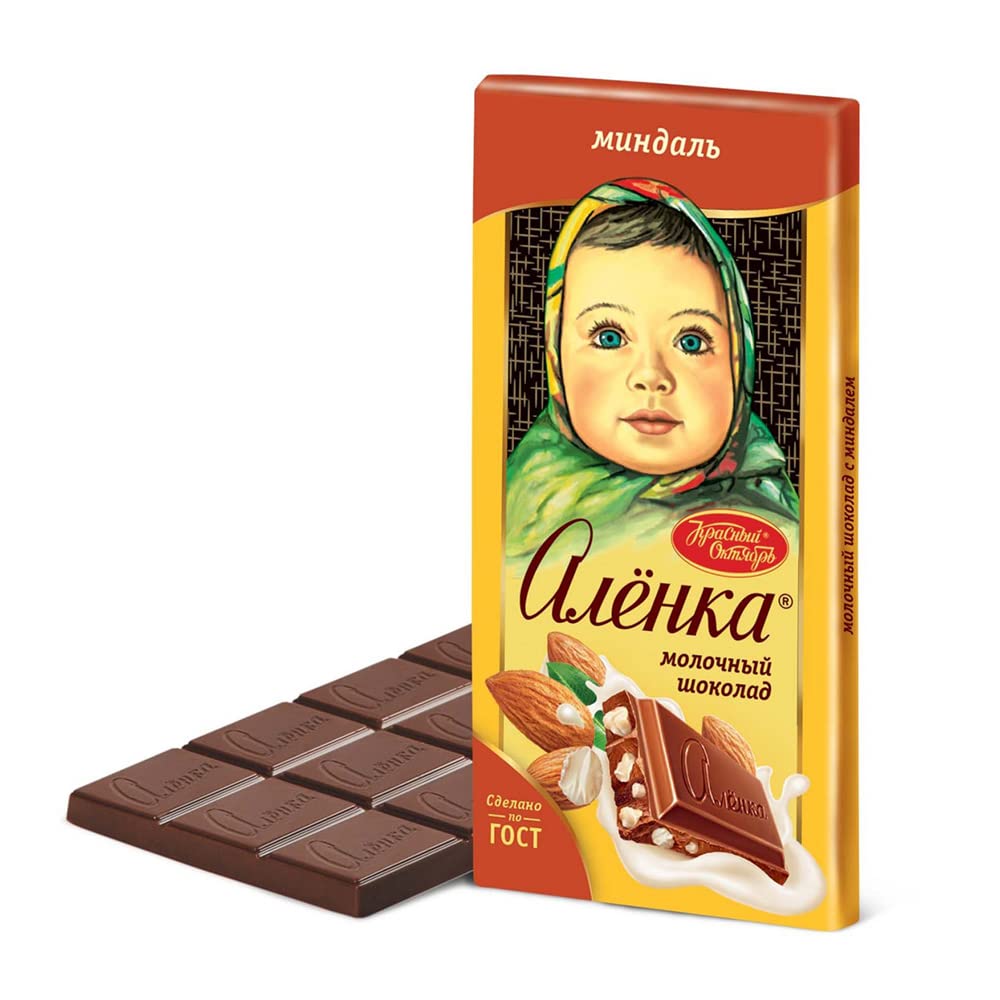 Russian Alenka Chocolate (Аленка) Hazelnut Chocolate Bar - 200g