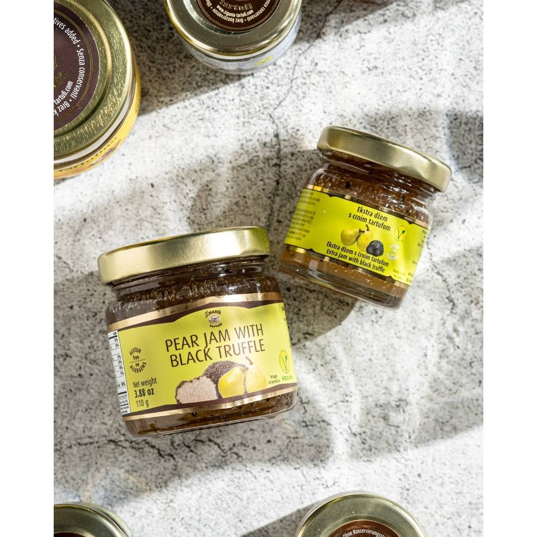 Russian Classic Pear Jam w/ black truffle, rich fruit flavor, naturally delicious