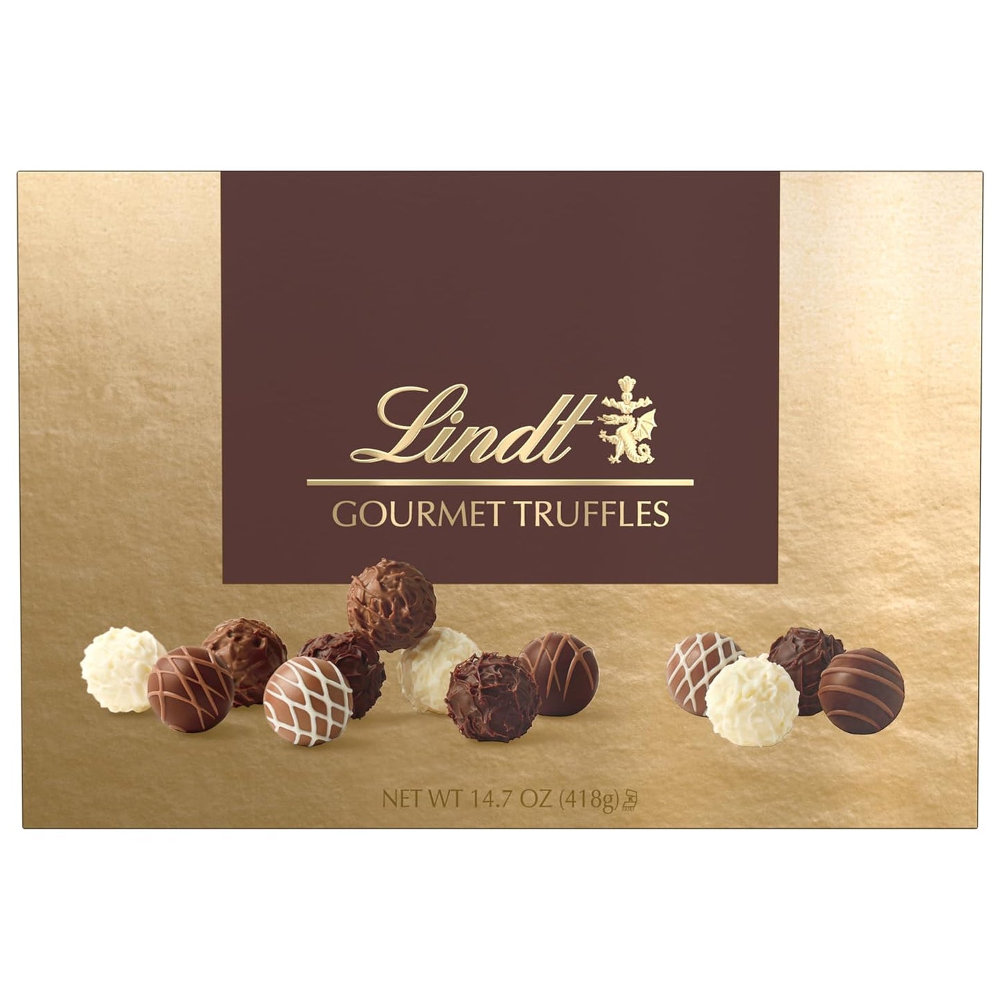 Swiss Lindt & Sprüngli Gourmet Chocolate Truffles Gift Box 26 PCS, 14.7 oz.