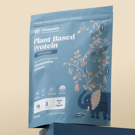 Vegan Protein Powder with Ayurveda Superfoods – 20g Protein, Unsweetened