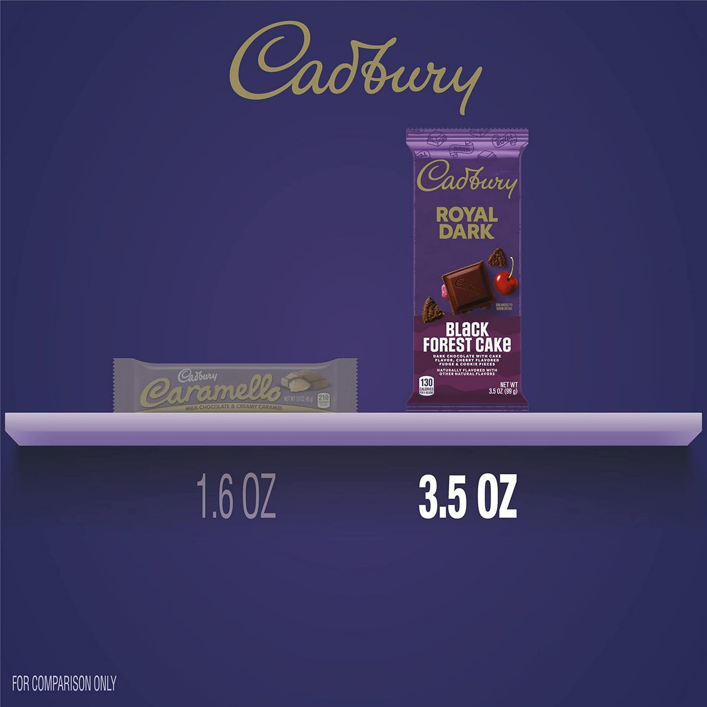 Australian CADBURY ROYAL DARK Black Forest Cake Chocolate Bars Single - 14 Packs