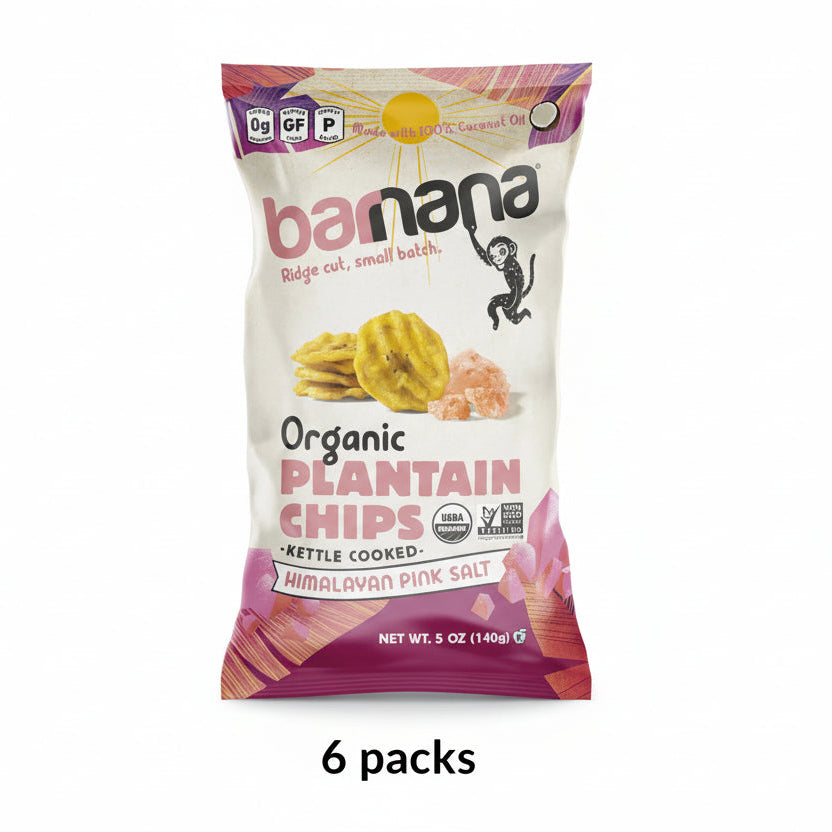Barnana Plantain Chips Himalayan - 6 Pack