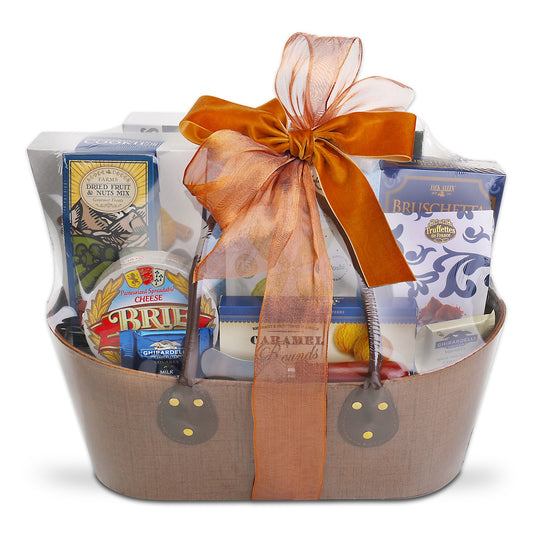 The Gourmet Choice Gift Basket Cookies - Truffles - Crackers - Chocolates
