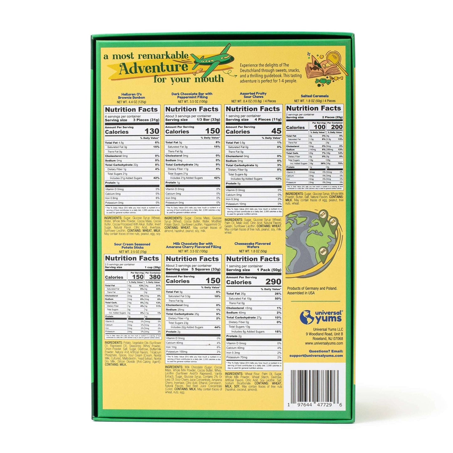 German Chocolate Snack Gift Box – 7 Savory Snacks + Culture Guide | Taste The Planets