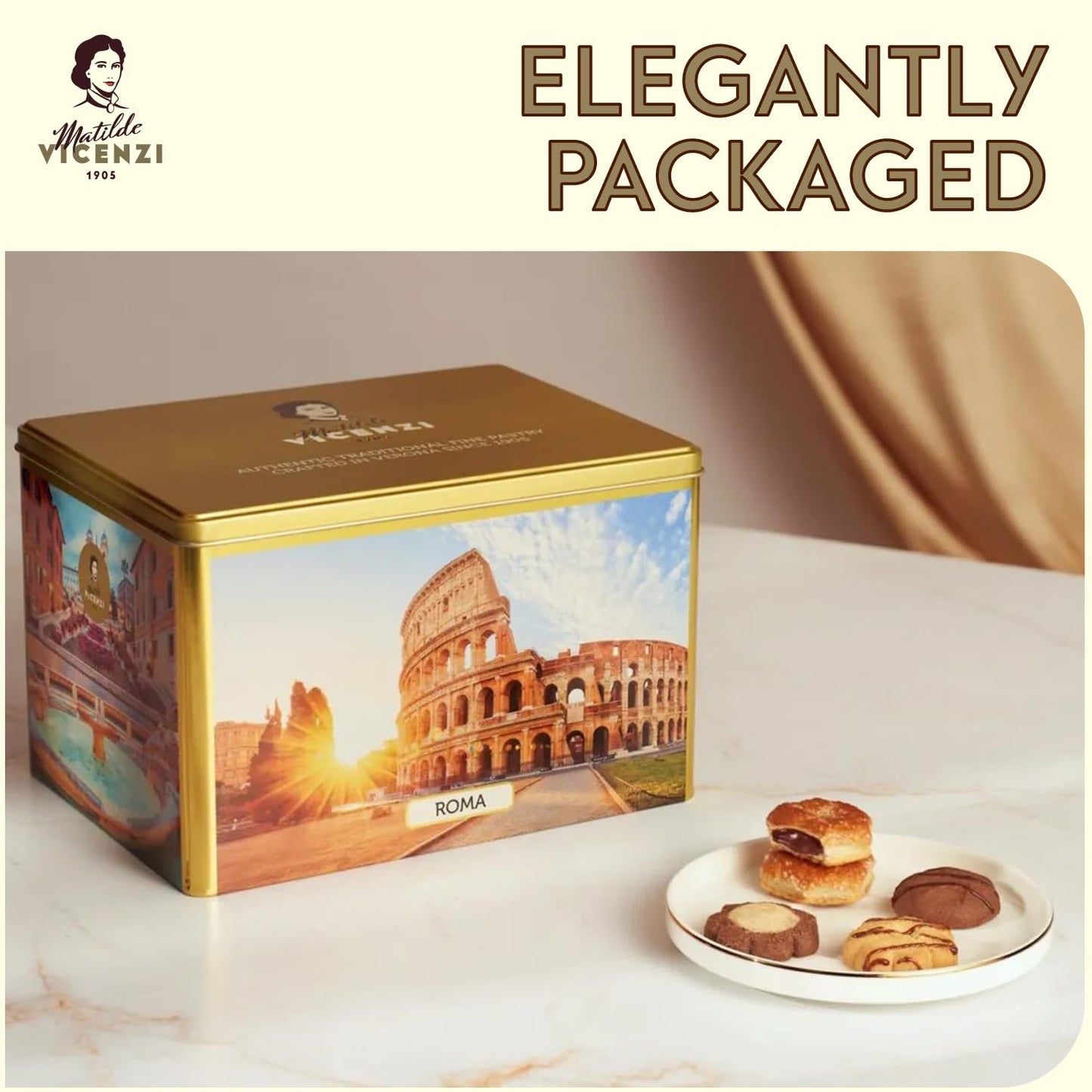 Italian Delicious Nana's Pastries & Cookies – European Variety Pack, 2 Pounds