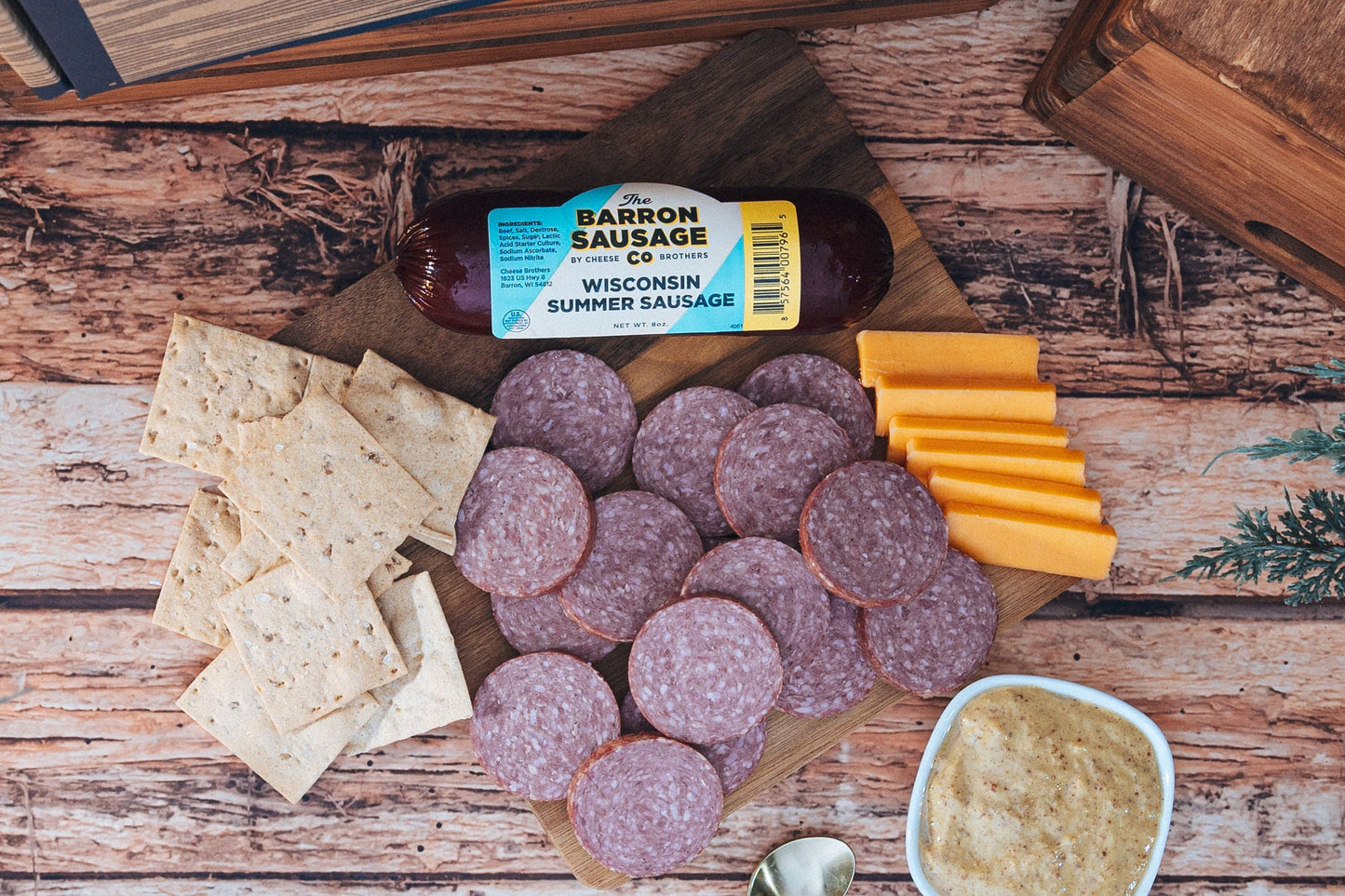 The Char-CURD-erie Box - Wisconsin Cheese Curds & Summer Sausage Gift Set
