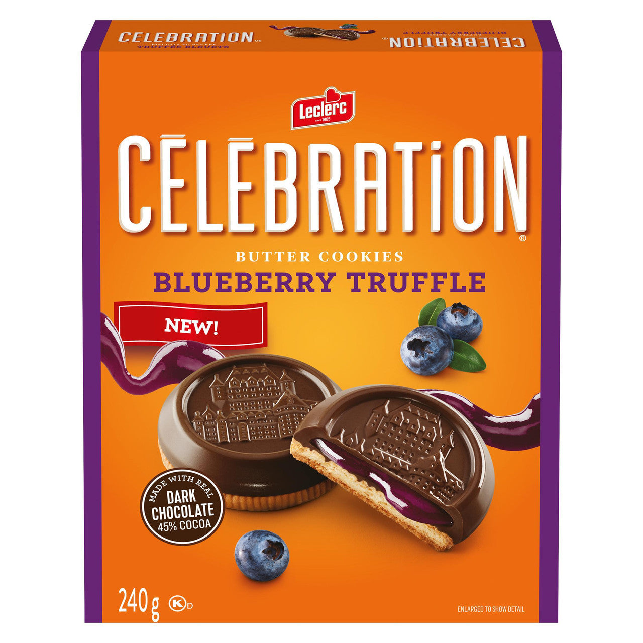Canadian Leclerc Celebration Dark Chocolate Cookies Varieties
