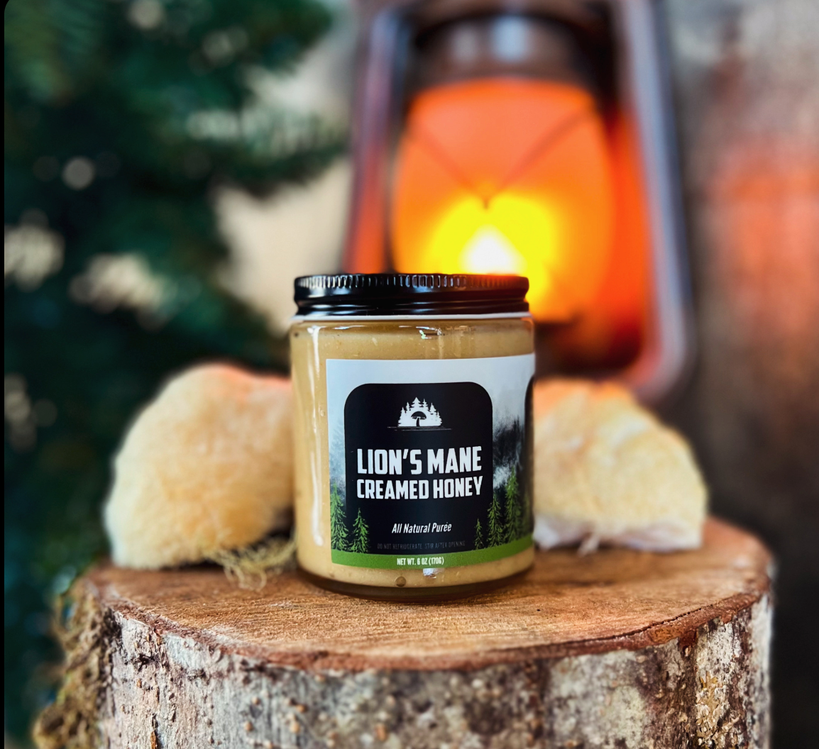 Lion’s Mane Creamed Honey w/ smooth texture and functional wellness boost