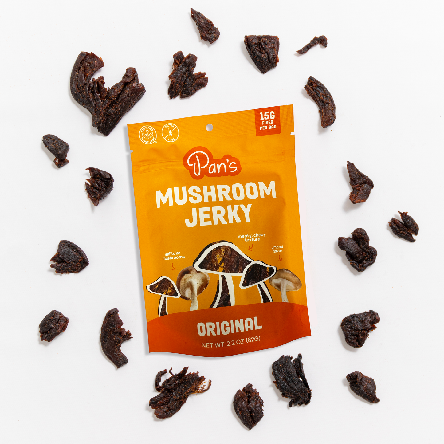 Pan’s Mushroom Jerky – Plant-Based, Gluten-Free & Preservative-Free