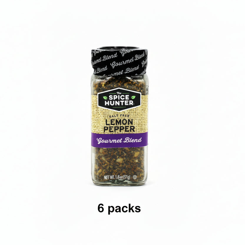 Spice Hunter Pepper Lemon Blend - Citrus Seasoning - 6 Packs