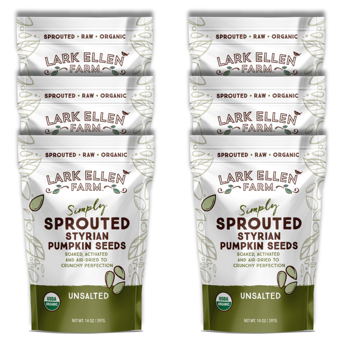 Organic Sprouted Styrian Pumpkin Seeds – Hull-Less, Crunchy, Vegan