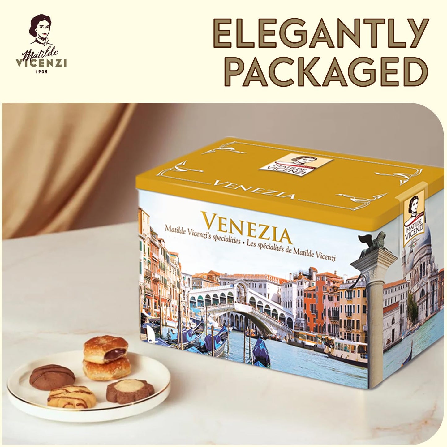 Italian Delicious Nana's Pastries & Cookies – European Variety Pack, 2 Pounds