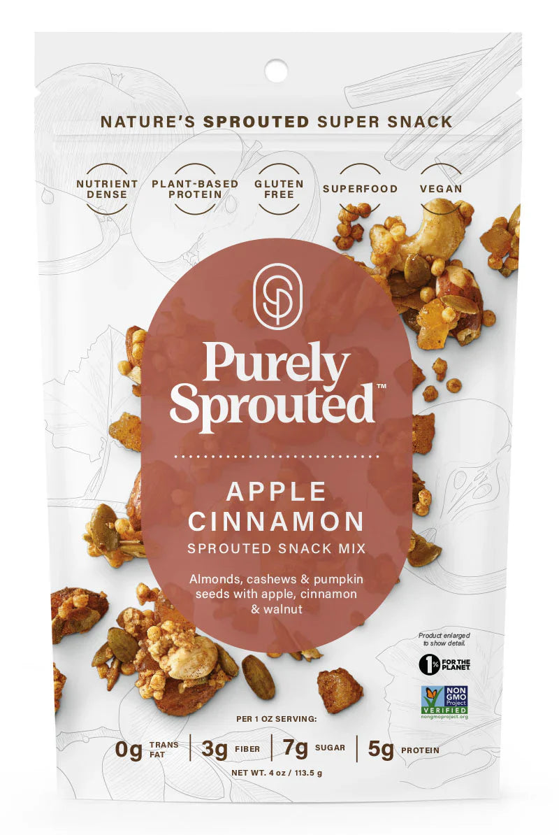 Sprouted Apple Pie Trail Mix – Vegan, Gluten-Free, Protein-Packed Snack