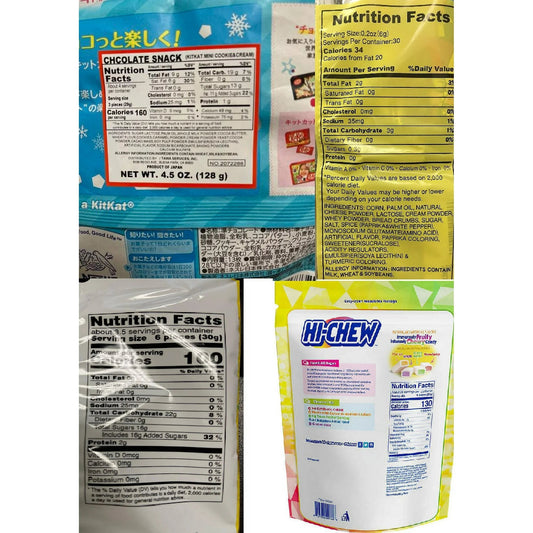 Asian Snack Box – 100 - Piece Mystery Mix of Candy, Rice Crackers, Chocolate & More - Taste The Planets