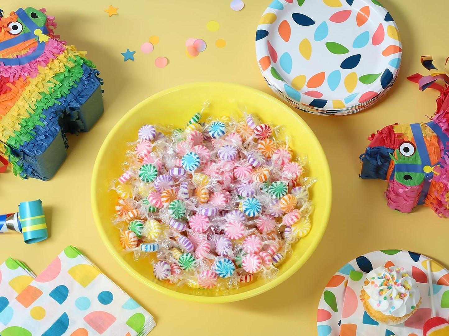 Bulk Lollipops & Candy Mix 5 lbs Assorted Fruit, Mint & Party - 35