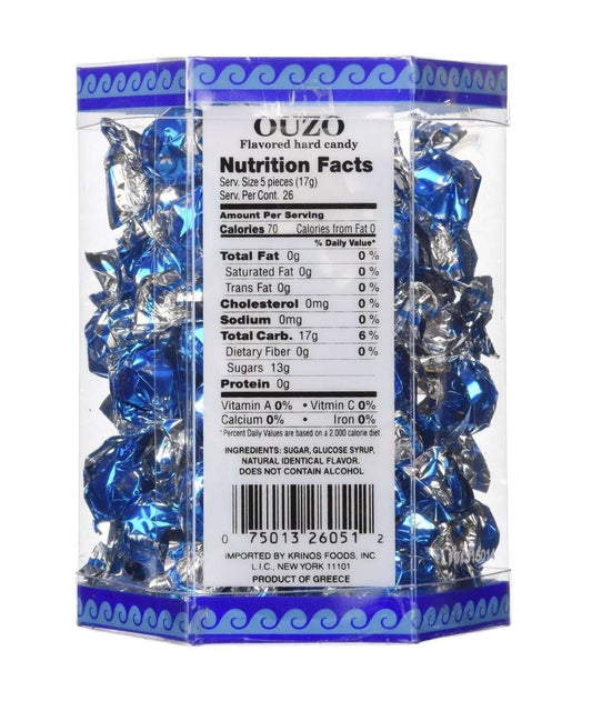 Greek Krinos Ouzo Flavord Hard Candy - 10.6 oz Gift Box | Taste The Planets