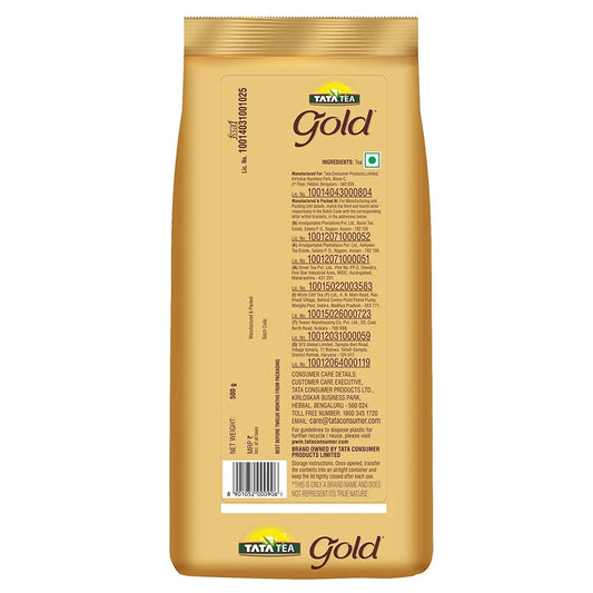 Indian TATA TEA Gold Rich & Aromatic Chai - 500g - Taste The Planets