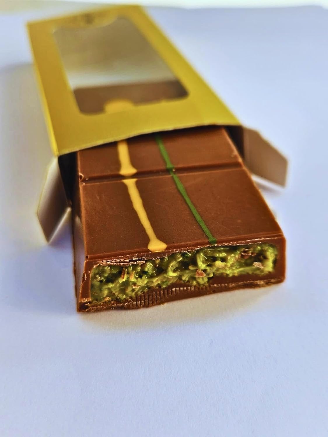 Indulge in Luxury: Turkish Narperi Dubai Chocolate Bar 3.5 | Taste The Planets