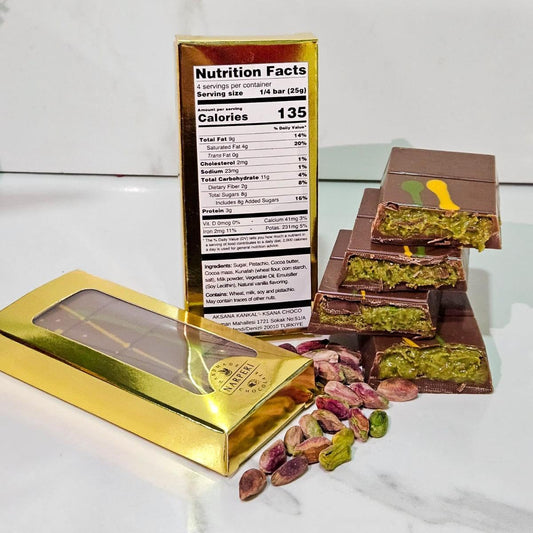 Indulge in Luxury: Turkish Narperi Dubai Chocolate Bar 3.5 - Taste The Planets
