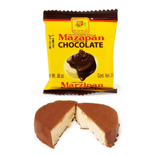 Mexican De La Rosa Chocolate Covered Mazapan - 16 Counts - Taste The Planets