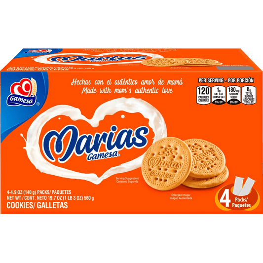 Mexican Gamesa Marias Cookies, 4.9 oz, 4 - Count (Single Pack or 2 - Pack) - Taste The Planets