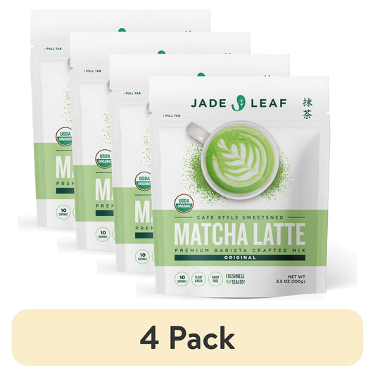 Organic Japanese Jade Leaf Matcha Latte Mix, Powdered Tea Variety - Taste The Planets