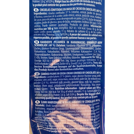 Polish Solidarnosc Sliwka Naleczowska – Candied Plums in Dark Chocolate, 12.34 oz - Taste The Planets