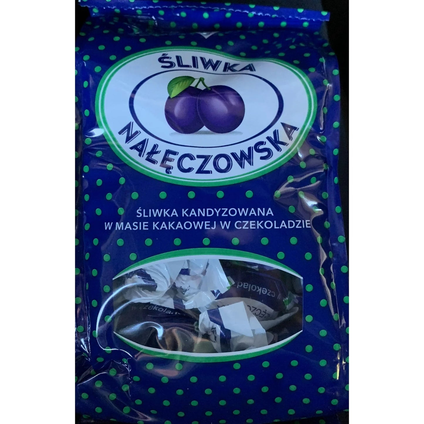 Polish Solidarnosc Sliwka Naleczowska – Candied Plums in Dark Chocolate, 12.34 oz - Taste The Planets