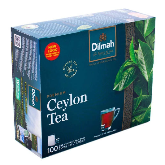 Sri Lankan Dilmah Black Ceylon Tea (Pure / Single - Origin) - 100 Bags - Taste The Planets