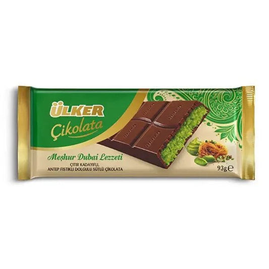 Turkish Dubai Chocolate Bar Pistachio - Taste The Planets
