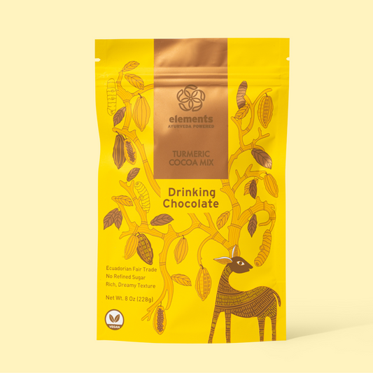 Turmeric Hot Chocolate Mix – Organic Ecuadorian Cacao, Vegan & Rich