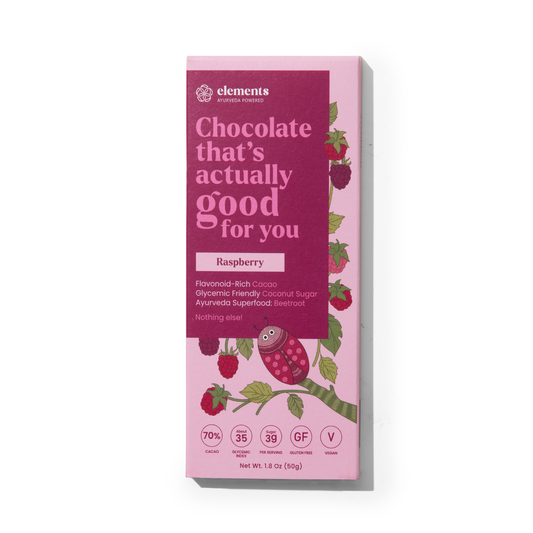 Raspberry Dark Chocolate – Organic, Low Sugar, Antioxidant Rich Treat