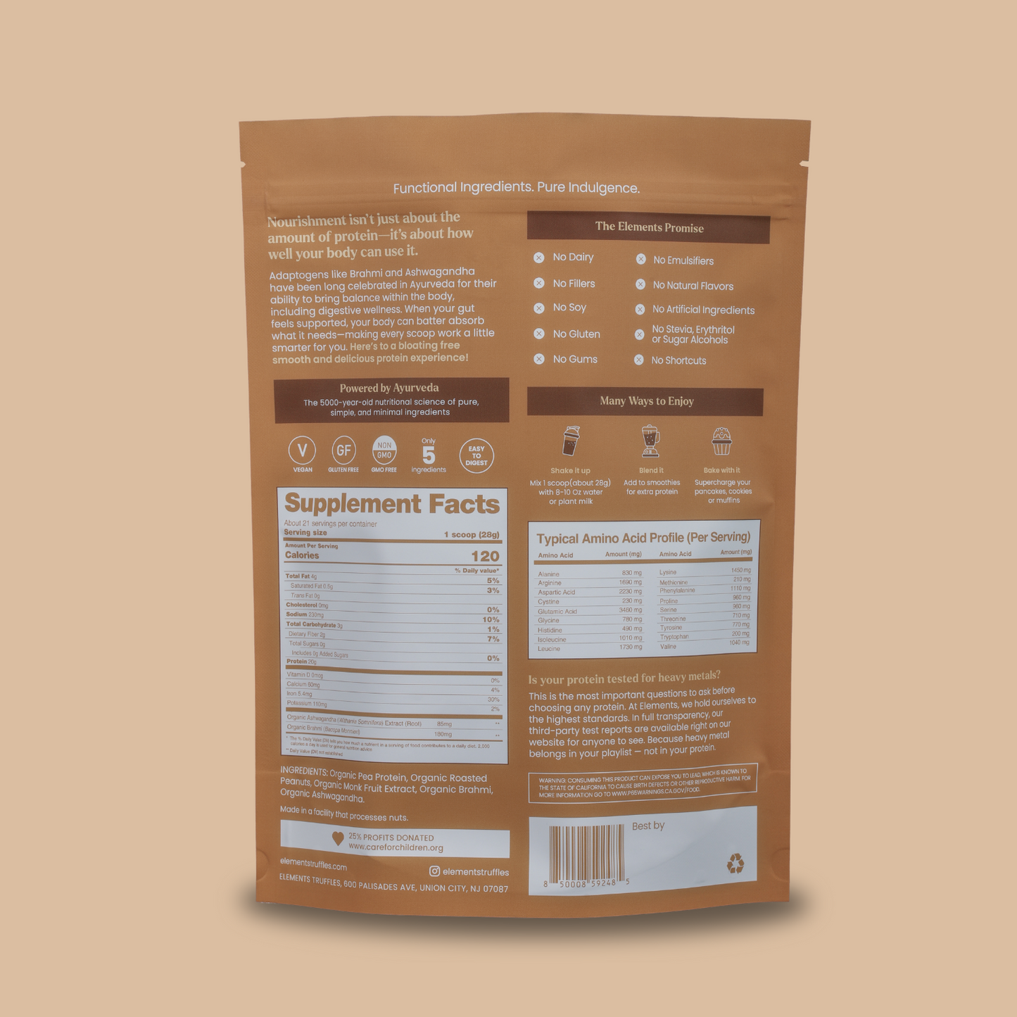 Vegan Protein Powder with Ayurveda Superfoods – 20g Protein, Plant-Based