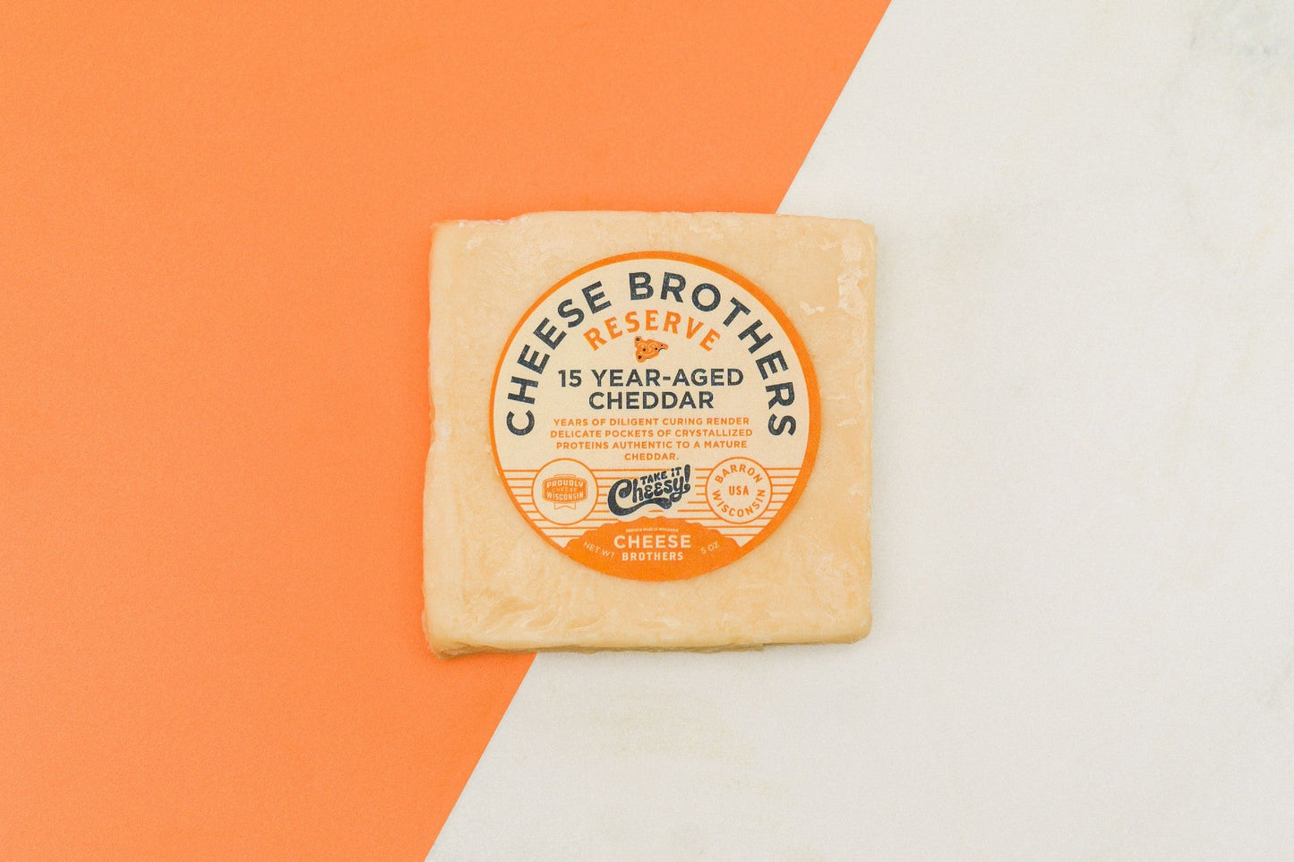 15-Year-Aged Cheddar - Rare, Intense Wisconsin Aged Cheddar Cheese