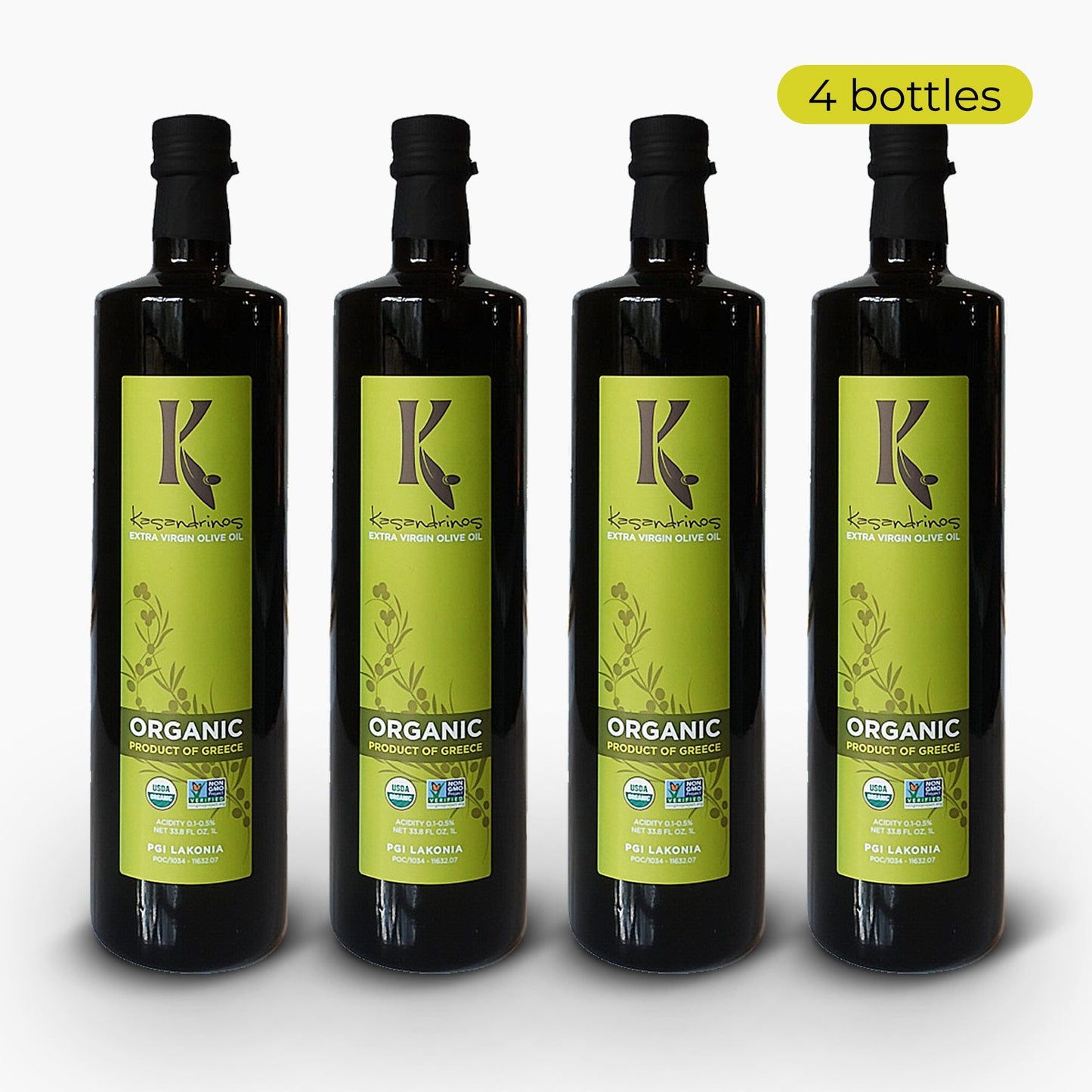Greek Organic Extra Virgin Olive Oil – Cold-Pressed, Pure Greek Flavor