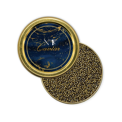 Russian Osetra Classic Caviar with firm, dark pearls and balanced fruity flavor