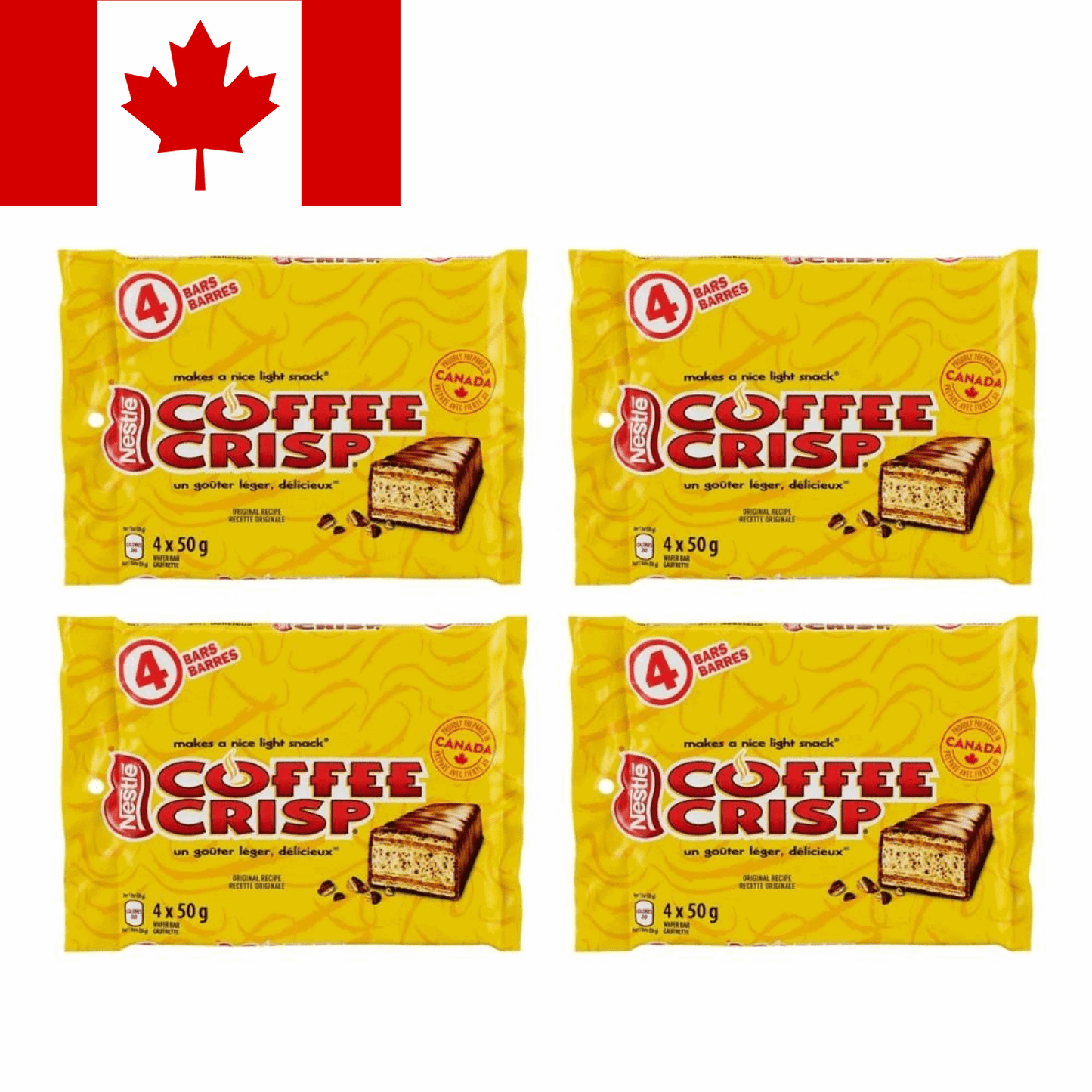 Coffee Crisp Chocolate Bar - Canadian Nestlé Coffee Wafer 1 / 20 Bars | Taste The Planets 