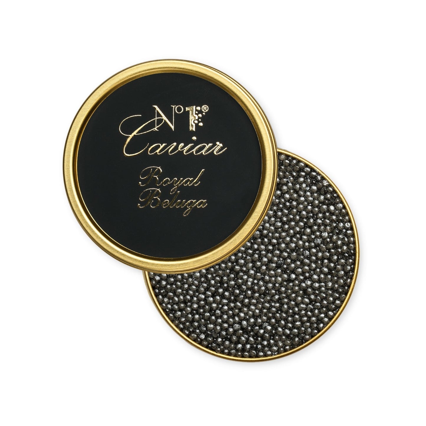 Russian Royal Beluga Caviar w/ large, creamy pearls and rich nutty flavor