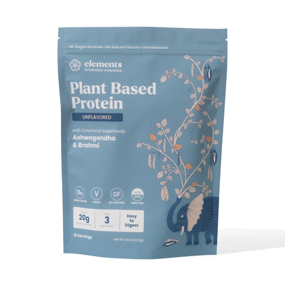 Vegan Protein Powder with Ayurveda Superfoods – 20g Protein, Unsweetened
