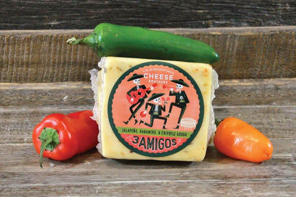 "Have a Cheesy Birthday" Gift Basket - 8-Cheese Wisconsin Birthday Gift