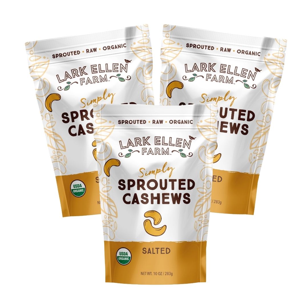 Organic Sprouted Cashews – Lightly Salted, Vegan, Gluten-Free Snack