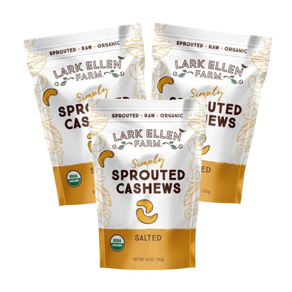 Organic Sprouted Cashews – Lightly Salted, Vegan, Gluten-Free Snack