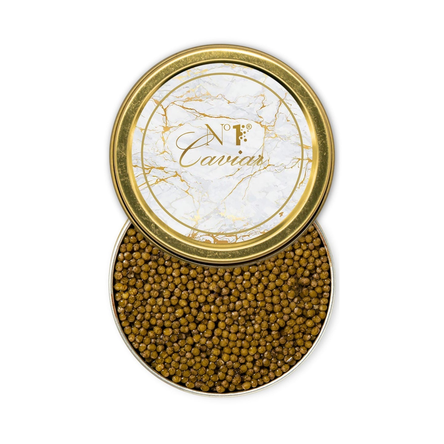 Russian Kaluga Reserve Caviar w/ large light-colored pearls - buttery taste